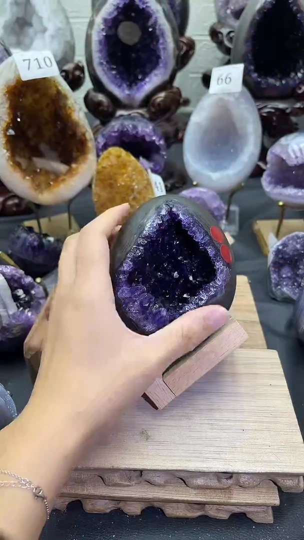未镶嵌大型摆件（非配饰）紫晶72号龙蛋