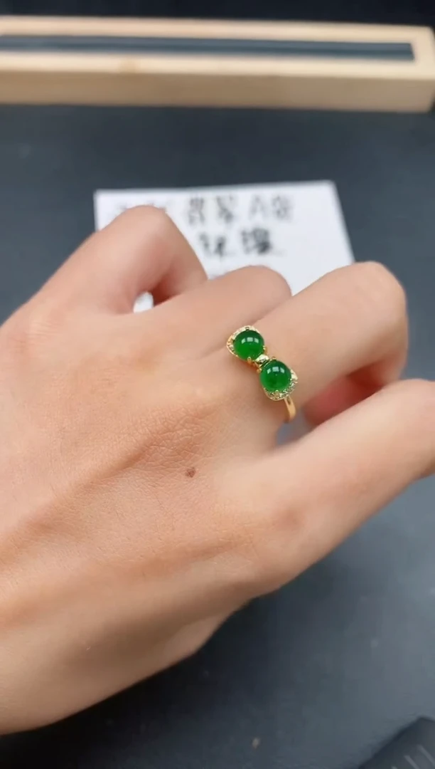 银S925镶嵌戒指翡翠11111