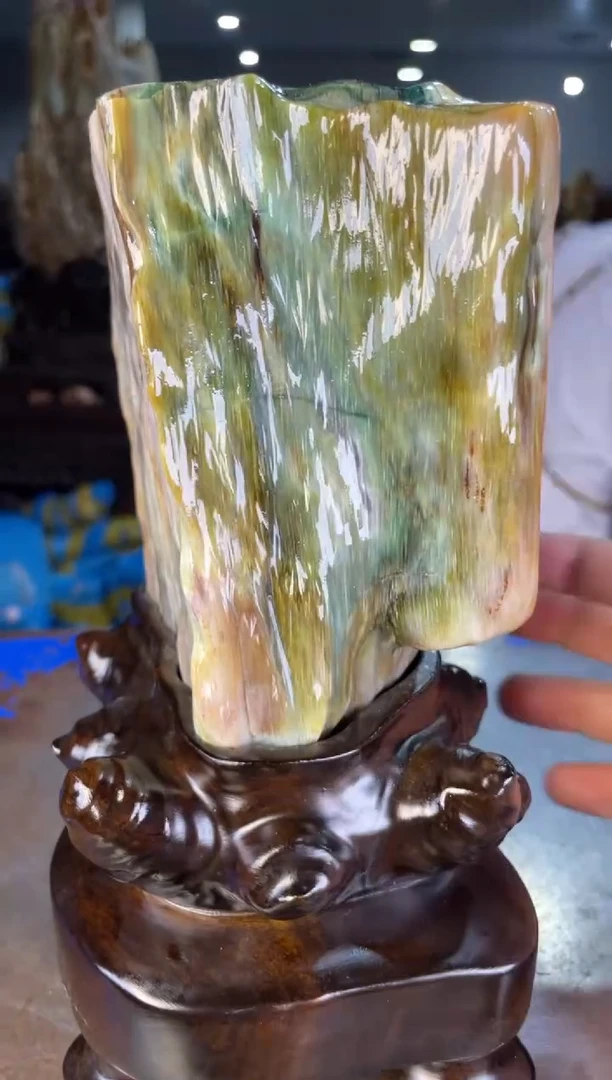 未镶嵌摆件硅化玉27