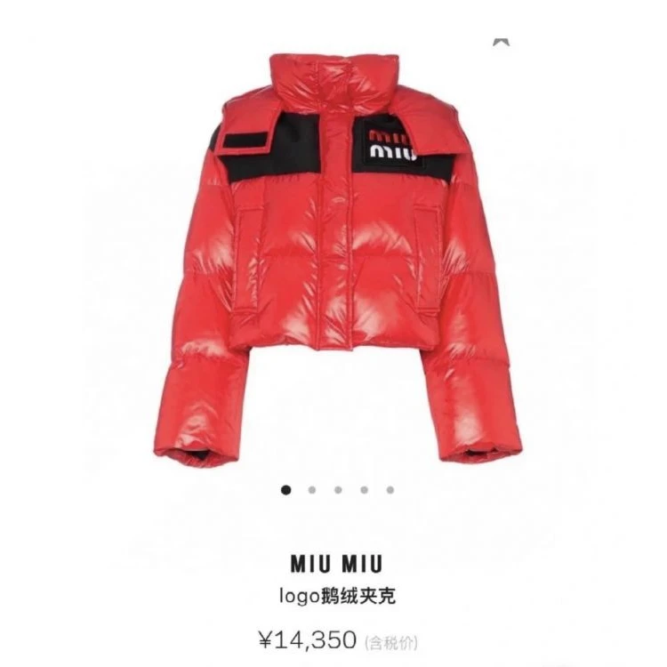 缪缪/羽绒服/95新/聚酯纤维/[251115SJ0005]