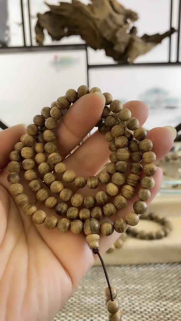 【闪购商品】沉香摆件越南倒架老料6X108MM多圈