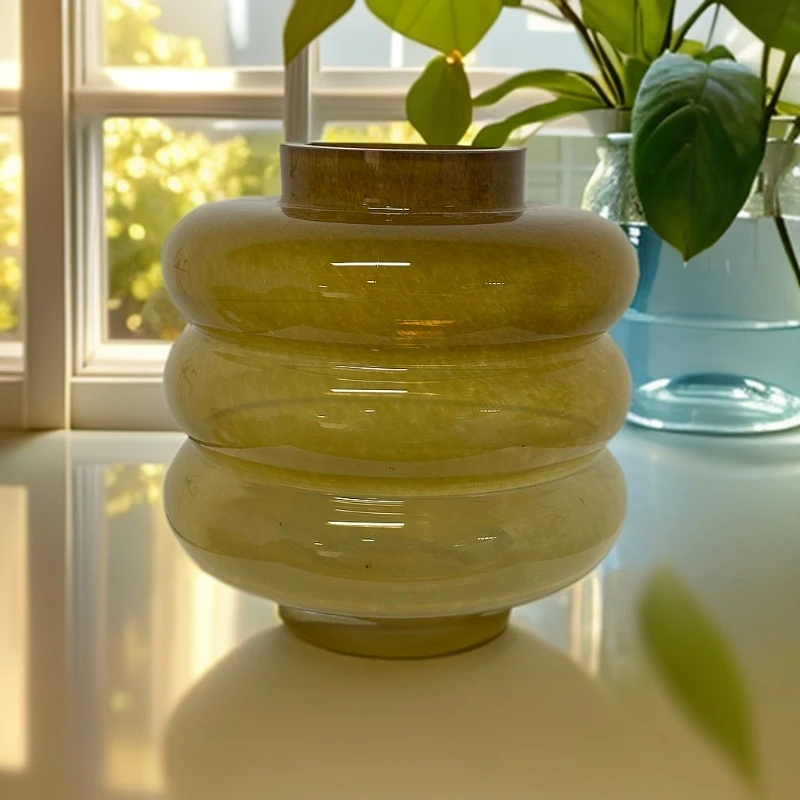 Q43-微瑕烛台花瓶ins花瓶轻奢百搭花瓶-KP-