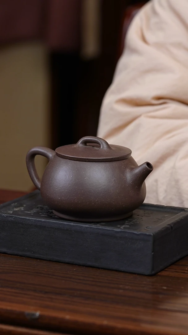 【闪购商品】紫泥茶壶师兄石瓢 全手工 无添加