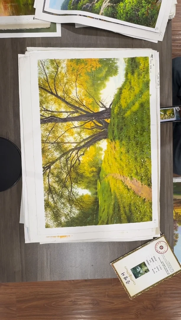 油画【39号】约50*70cm丨朝鲜原创纯手绘孤品油画丨顺丰包邮