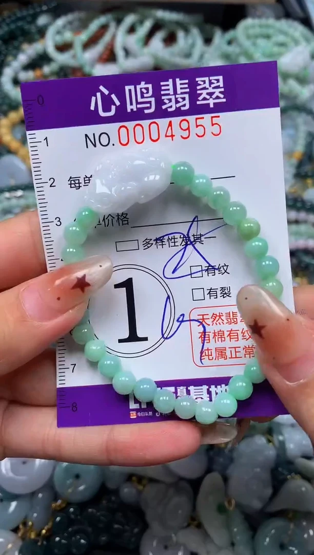 翡翠未镶嵌颈饰闪购004955