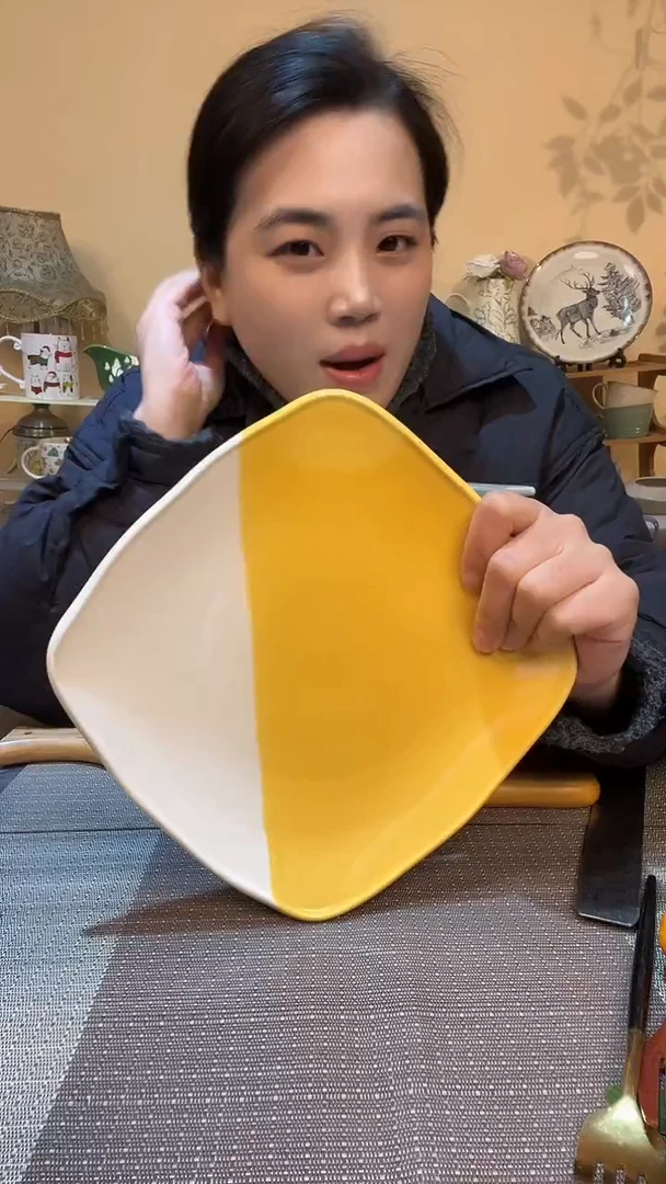 瓷片8英寸方盘 微瑕介意勿拍