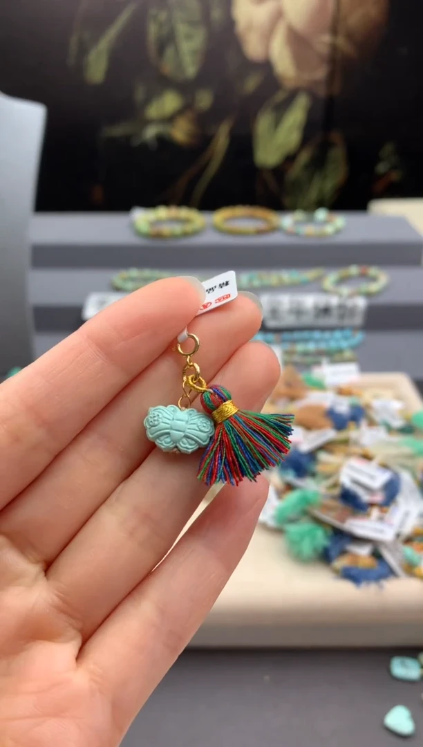 未镶嵌绿松石挂件茜.E145