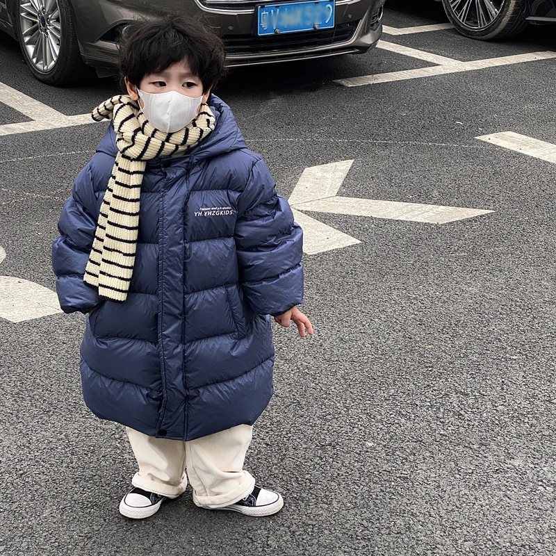 【今今大清仓】22293蓝色长款鸭鸭毛