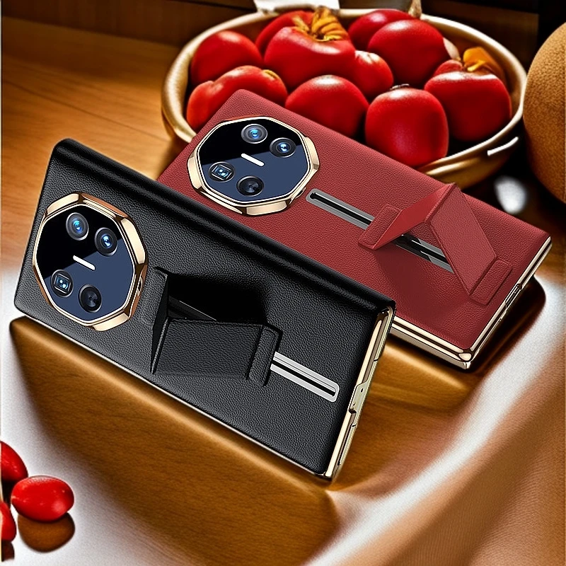 华为mateXT手机壳磁吸款高档适用matext非凡大师腕带支架翻盖全包