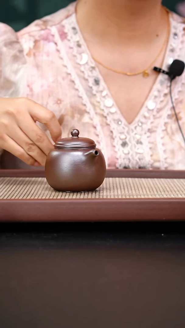 茶壶紫砂红皮龙柴烧匏尊150