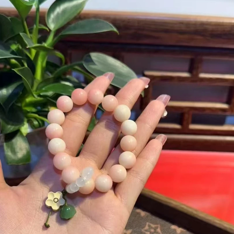 粉菩提单圈17*1.2精品手串196（无礼盒）