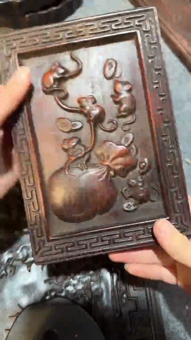 香榧木紫檀拆件雕刻板以直播间实物为准