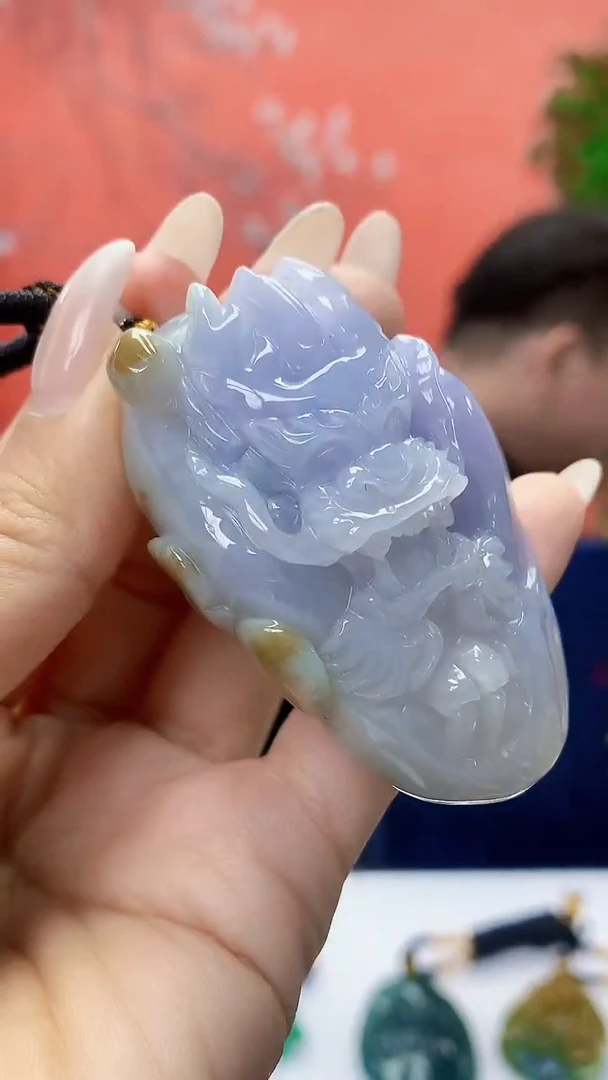 未镶嵌定制翡翠5060ty-毛货挂件97