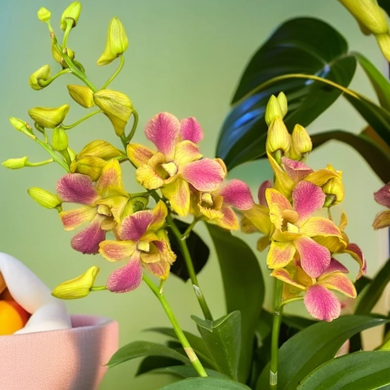 金泼 单支 石斛兰盆栽兰花客厅阳台新手好养开花美