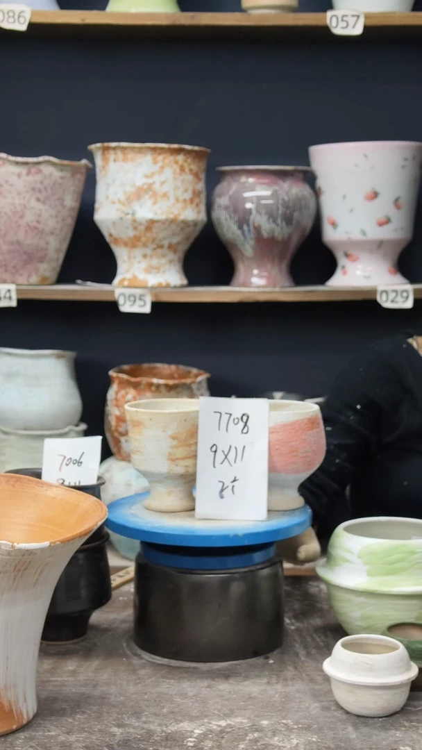 江西景德镇花盆微瑕7708