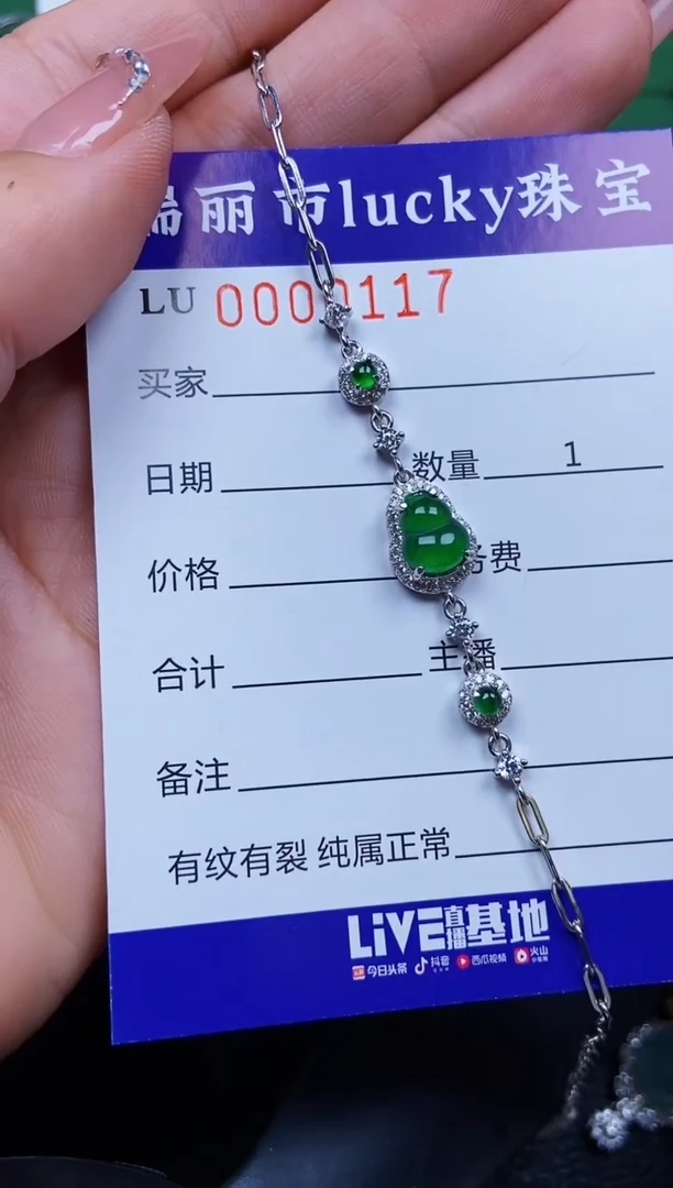 【闪购商品】翡翠颈饰银S925镶嵌0117