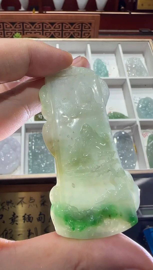 未镶嵌挂件翡翠A货翡翠多样性孤品
