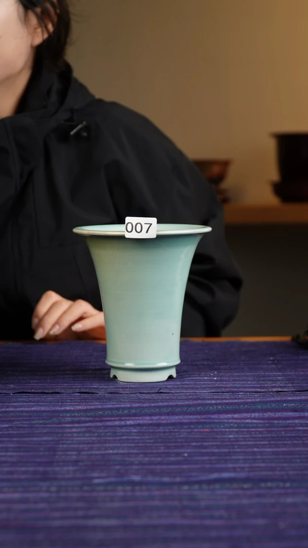 其他007钧瓷高温收腰花盆