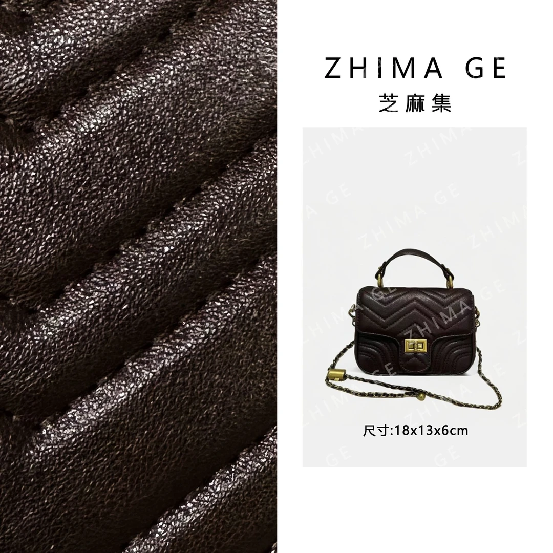 【芝麻集】ZT-D7065-巧克力RAIN.CUN时尚百搭腋下斜跨轻奢女包