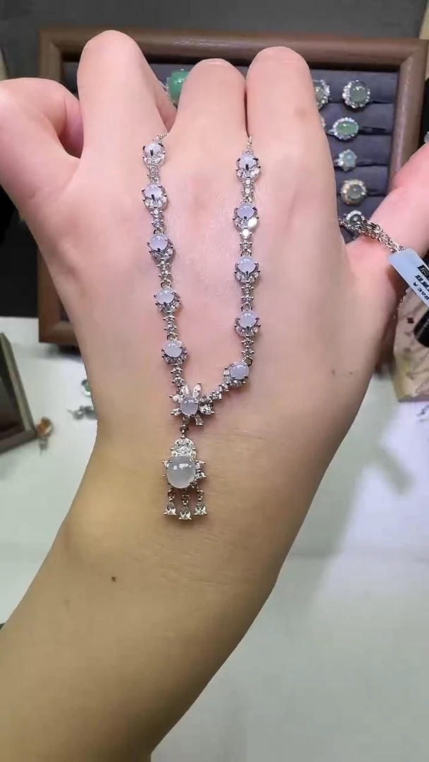 银S925镶嵌戒指翡翠套链27