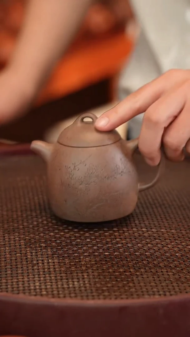 茶壶紫砂原矿手工制作
