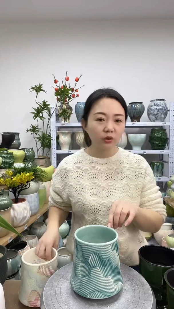 11.26陶瓷花盆直播链接高.  15 口   11