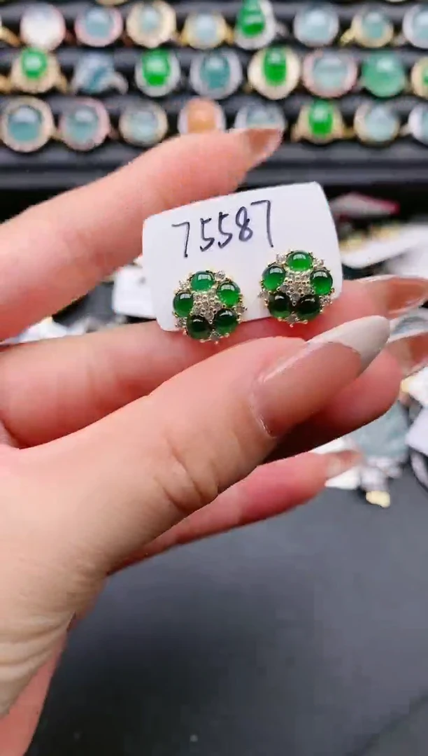 【闪购商品】翡翠戒指银S925镶嵌11111