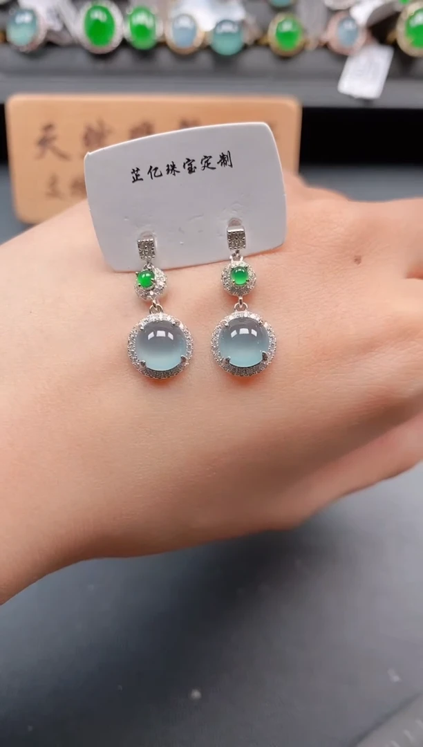 银S925镶嵌戒指翡翠1111