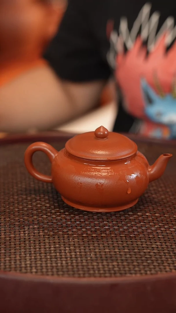 茶壶紫砂全手 大红袍 宫灯 180cc