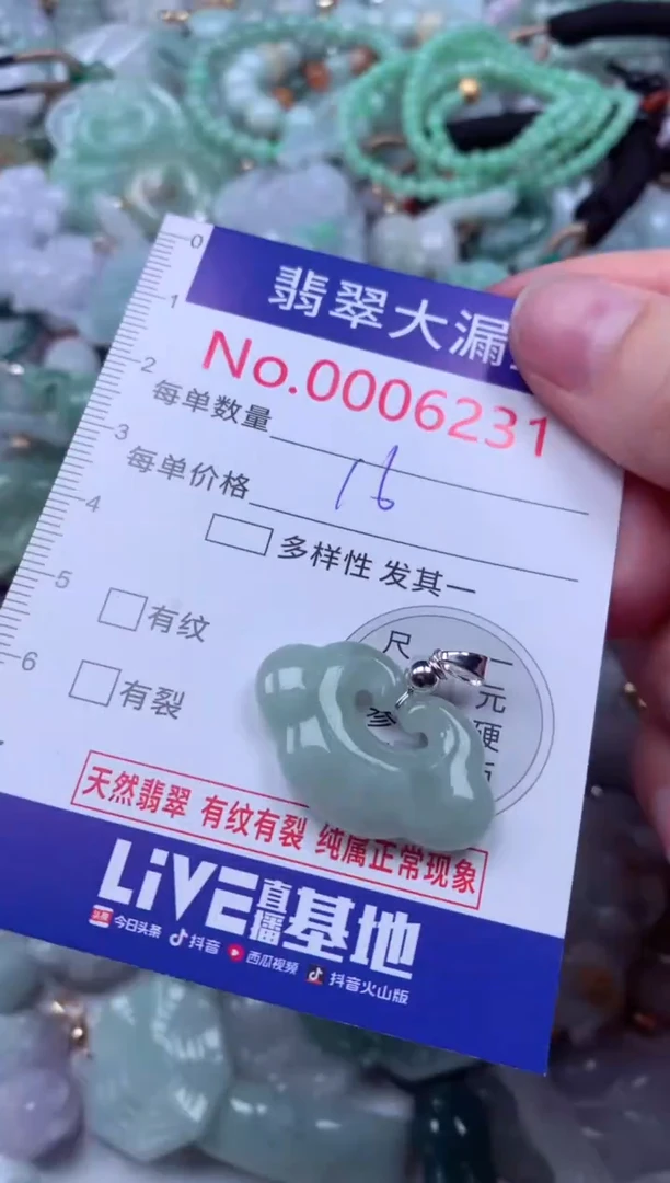 吊坠(不含链)未镶嵌翡翠6231