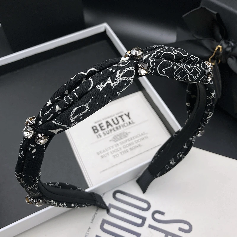 新款高档欧美风瑞丽风原创设计窄边发箍头箍时尚复古压发头箍发卡