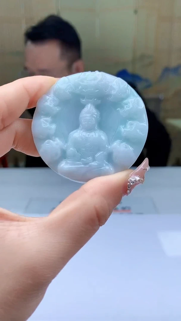 【闪购商品】定制翡翠未镶嵌5155ty-毛货挂件60
