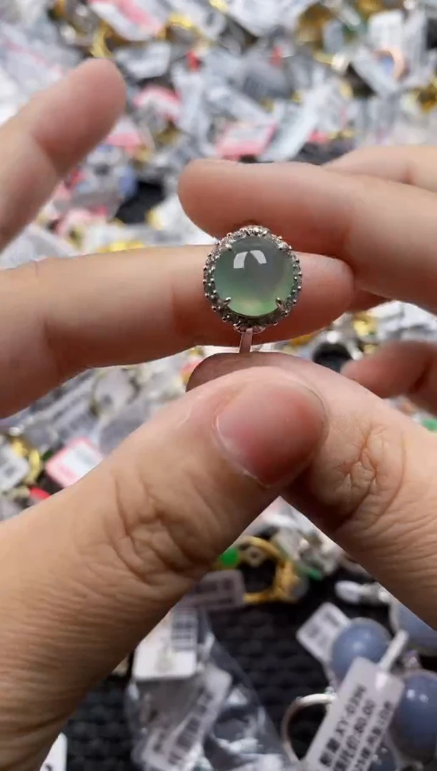 翡翠戒指银S925镶嵌1100000   6