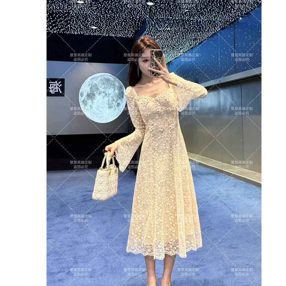 【慧慧】2025夏季性感名媛设计感女装连衣裙 9805