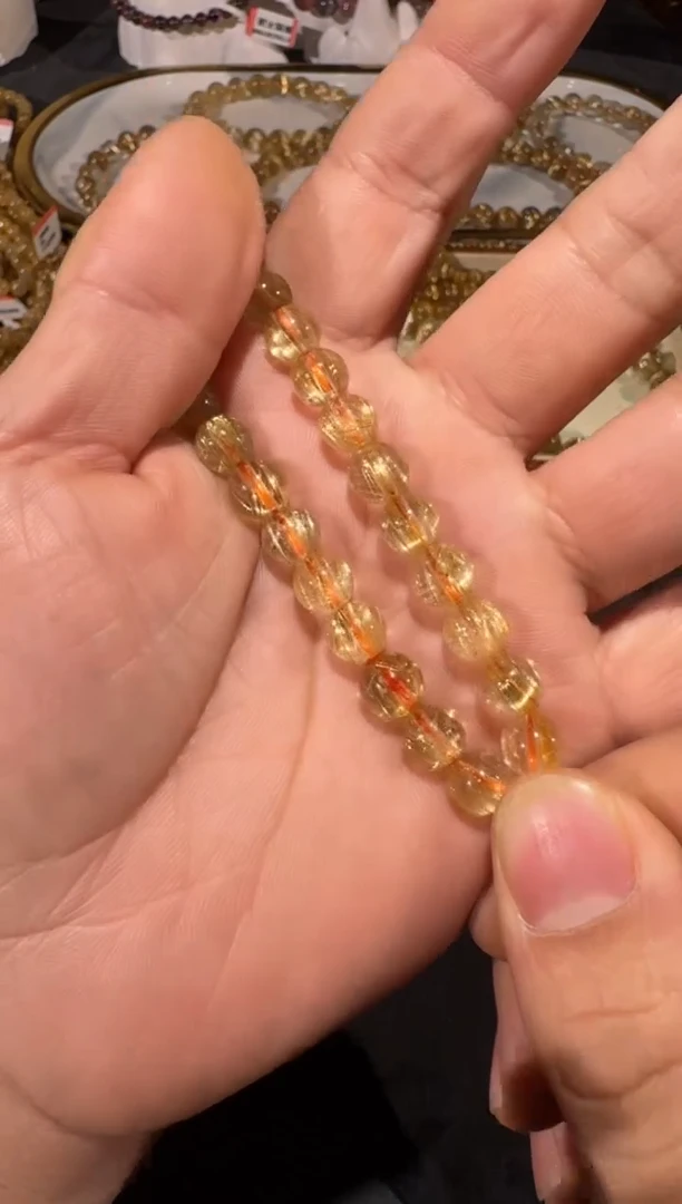 未镶嵌手串发晶SJ-645金发晶