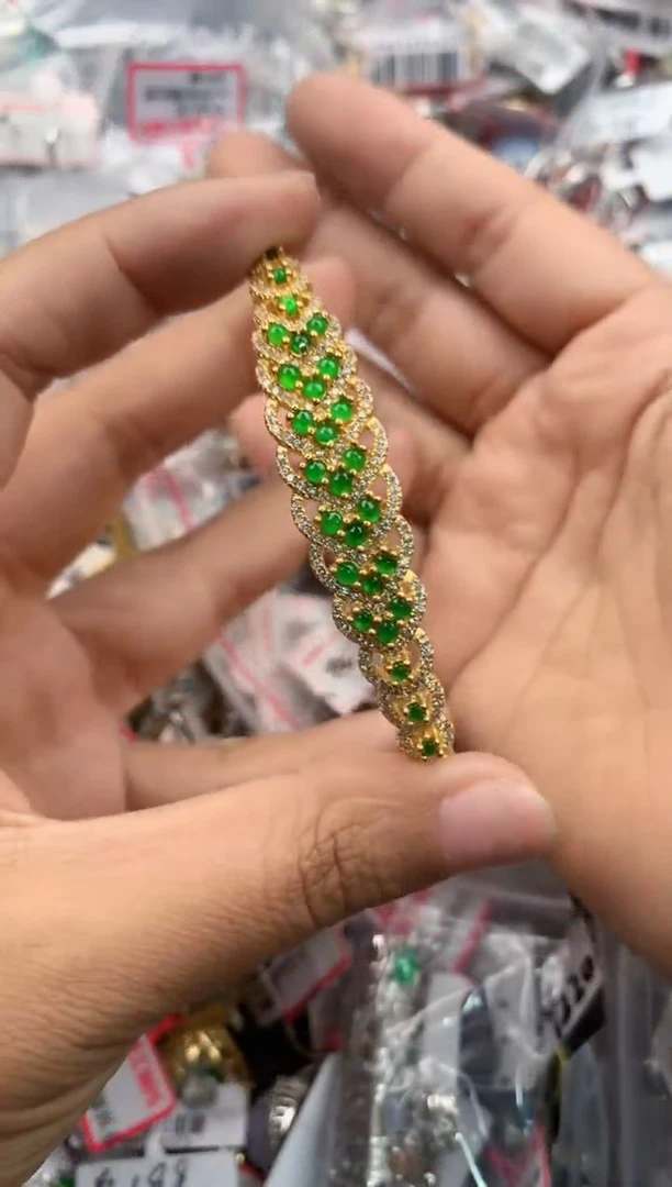 银S925镶嵌戒指翡翠4444----5