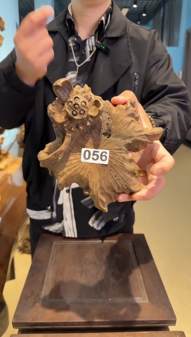 木056号乌木金丝楠壶承