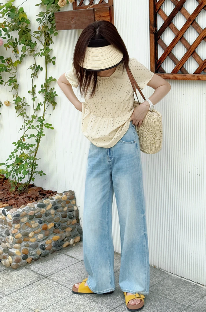 Y.M | 冰川牛仔 夏日清爽独特色感 松弛格调百搭款牛仔裤72015