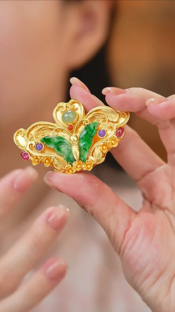 翡翠挂件银S925镶嵌新款