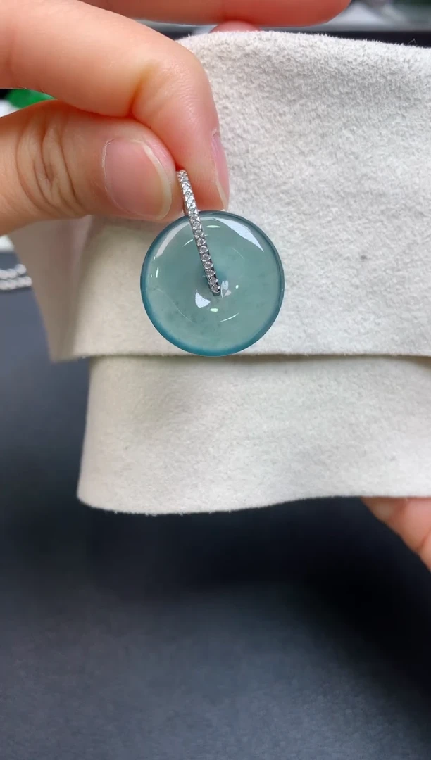 【闪购商品】翡翠颈饰银S925镶嵌0263291434