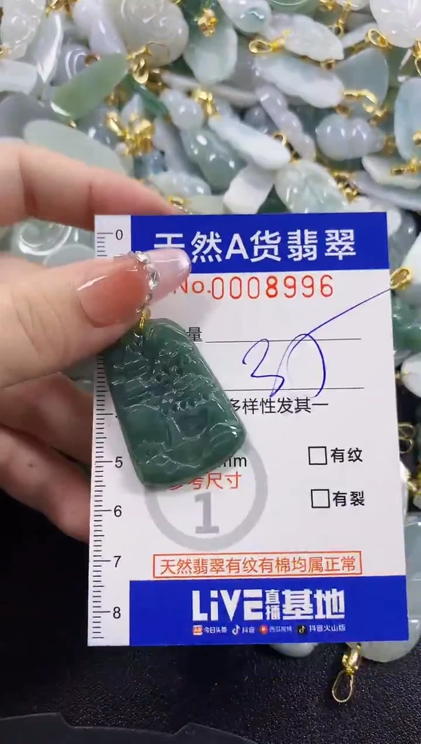 颈饰未镶嵌翡翠天然A货翡翠