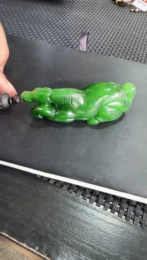 【闪购商品】和田玉（碧玉）吊坠未镶嵌马到成功