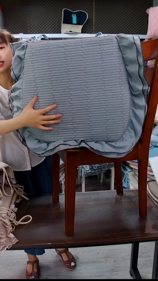 布竹节棉大边:蓝色6