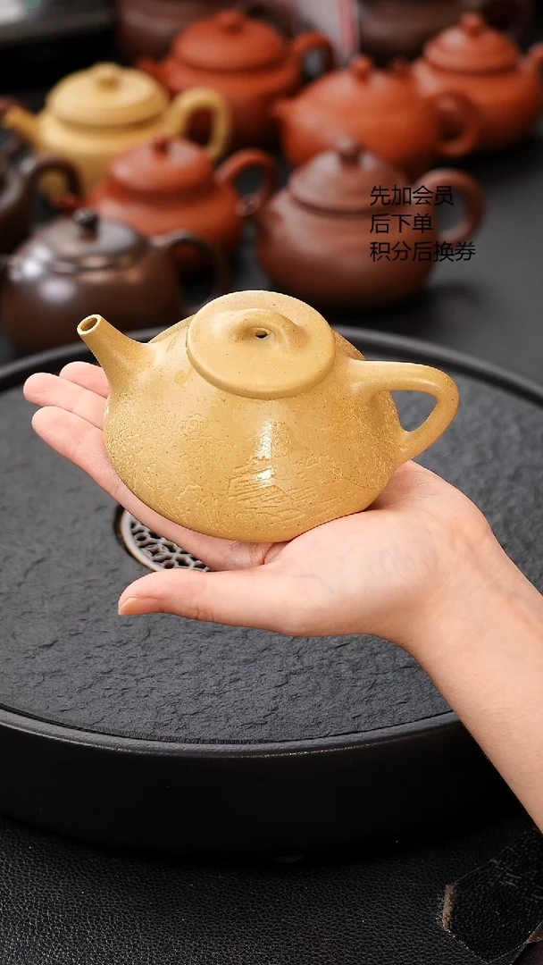 茶壶紫砂微瑕 170C 大水潭墨绿 子冶 观沧海 原矿紫砂