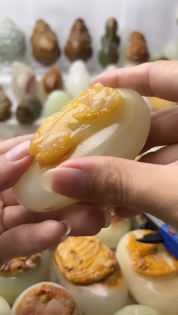 石材方解石棉纹正常不退换貔貅