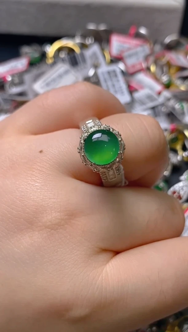 未镶嵌戒指翡翠铜托