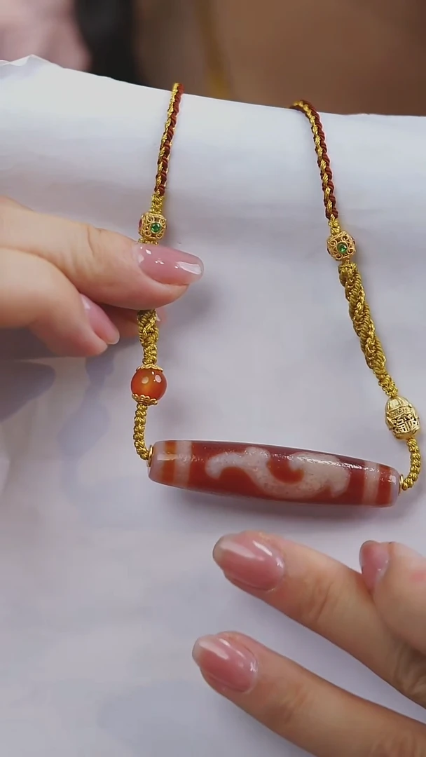 玛瑙/玉髓项链未镶嵌多样性发其一