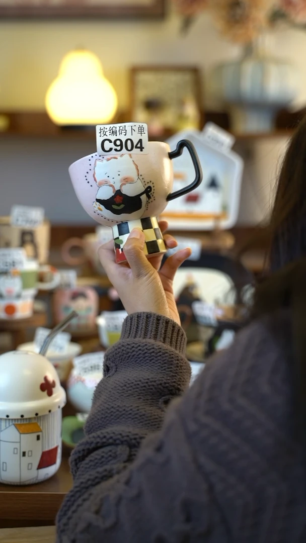 摆件陶C904 阿满屋手工手作陶瓷