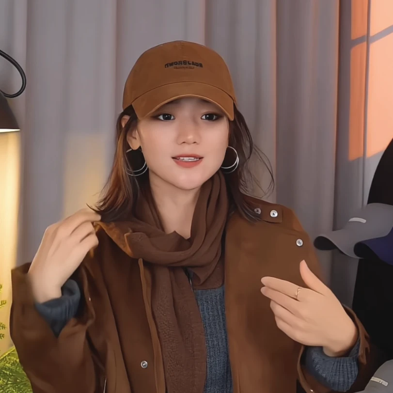 大头围复古字母刺绣软顶棒球帽休闲百搭宽帽檐显脸小女鸭舌帽子