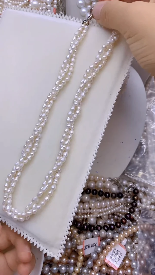 未镶嵌淡水珍珠1扭扭项链